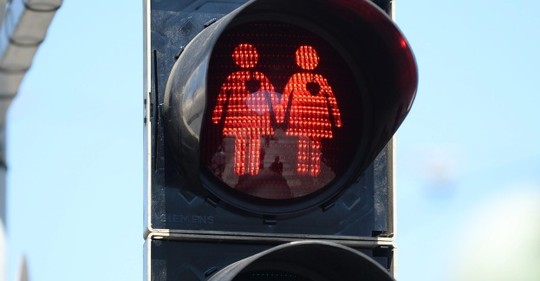 Fotografie dne: Ve Vídni už mají i speciální semafory pro lesby