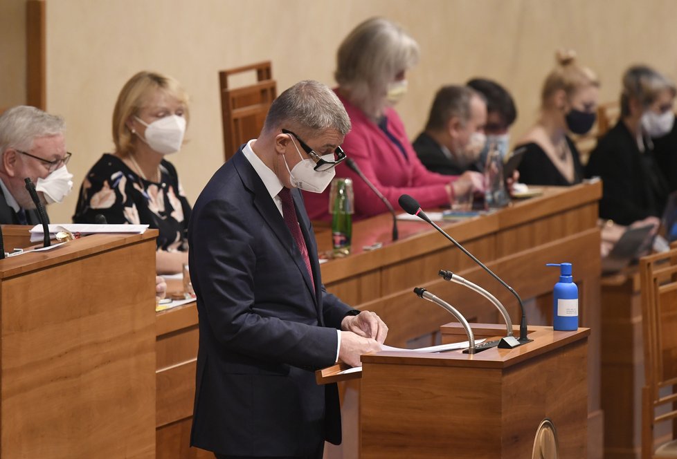 Jednání Senátu o daňovém balíčku: Premiér Andrej Babiš (ANO) (10.12.2020)