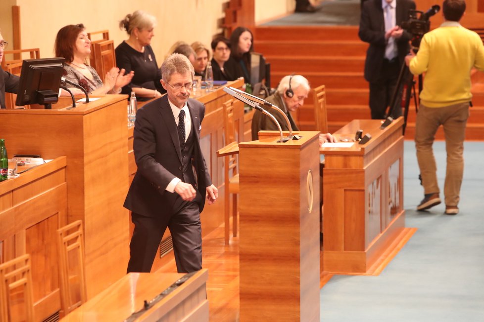 Nový předseda Senátu Miloš Vystrčil (ODS) (19.2.2020)