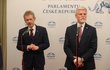 Setkání v Senátu: Předseda Senátu Miloš Vystrčil (ODS) a prezident Petr Pavel (1.2.2023)