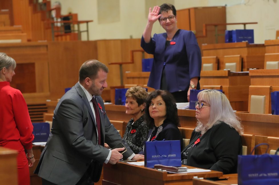 První schůze Senátu v novém složení (2.11.2022)
