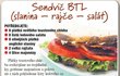Sendvič BTL (slanina – rajče – salát)