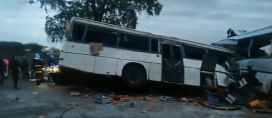 Nehoda dvou autobusů v Senegalu (8.1.2022)