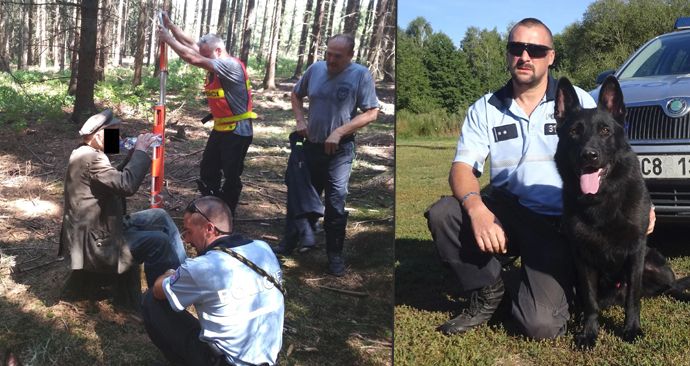 Stařeček (84) zkolaboval v lese na Třebíčsku: Zachránil ho policejní pes Gauner