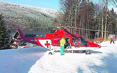 Vrtulník záchranné služby z Hradce Králové