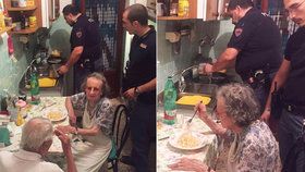 Staří manželé plakali samotou: Policisté jim uvařili špagety