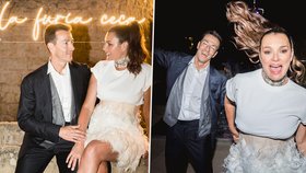 Alena Šeredová a Alessandro Nasi oslavují měsíc od svatby.