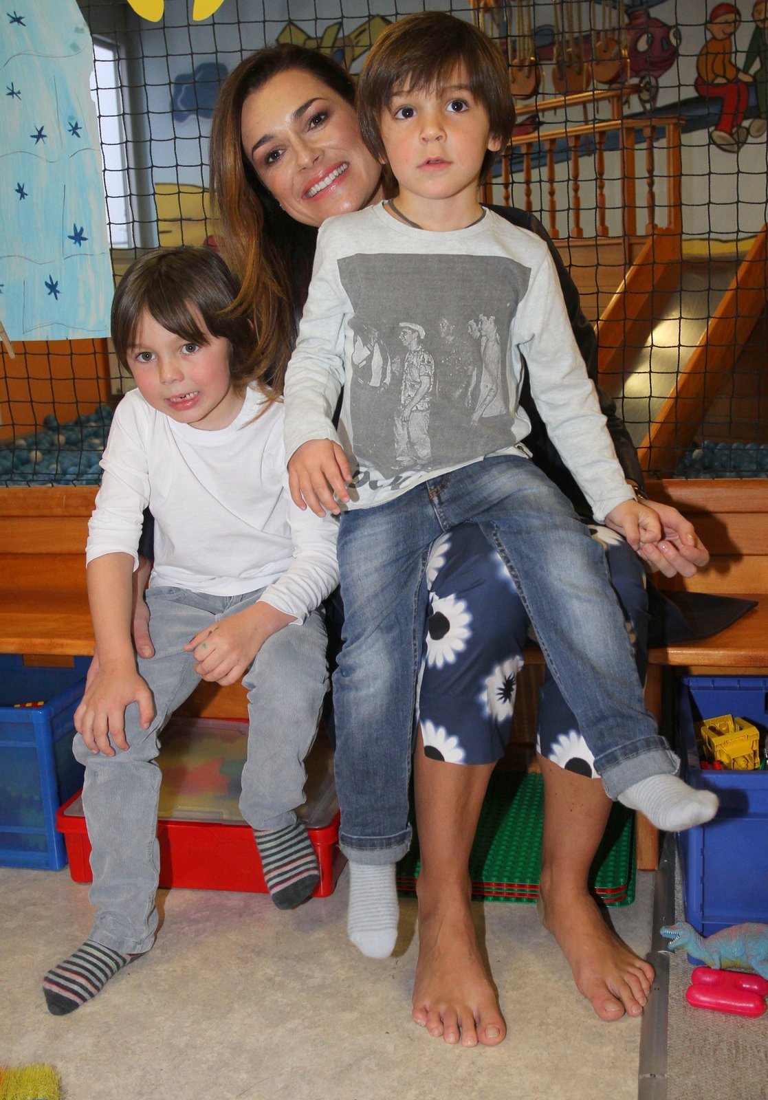 Alena se svými syny, kterým by ráda pořídila ještě sestřičku.