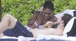 Těhotná Serena a její snoubenec Alexis Ohanian v exotickém ráji