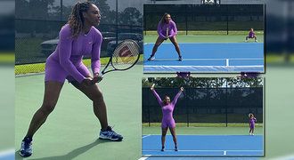 Tenisová legenda Serena Williamsová s dcerkou: Chystají společný debl!