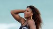Serena Williams byla ozdobou Miami Beach. Zvolila i netradiční plavky.