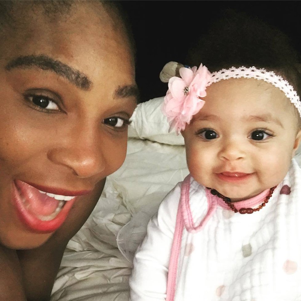 Serena Williams přidala po dlouhé době fotku s dcerkou Alexis Olympií.