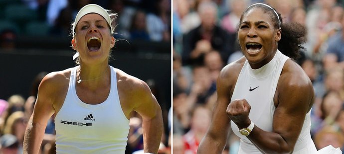 O wimbledonský titul hrají Angelique Kerberová a Serena Williamsová