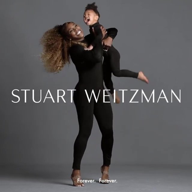 Serena Williamsová s roztomilou dcerkou Olympií jsou hvězdami marketingové kampaně na značku luxusních bot!