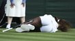 Serena Williamsová během druhého kola Wimbledonu