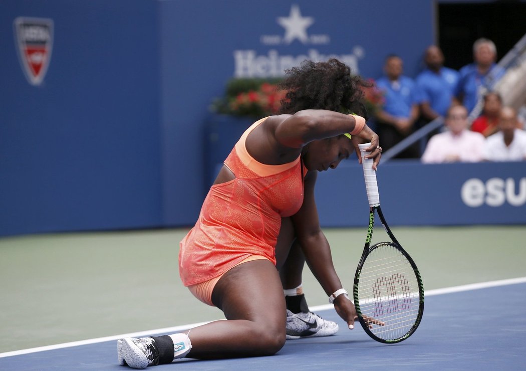 Americká tenistka Serena Williamsová kalendářní Grand Slam nezíská