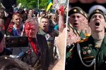 „Jsem hrdý na svého prezidenta.“ Ruského velvyslance polili polští demonstranti červenou barvou