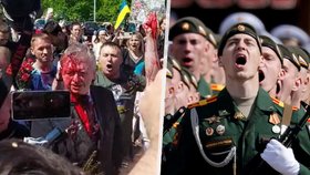 „Jsem hrdý na svého prezidenta.“ Ruského velvyslance polili polští demonstranti červenou barvou