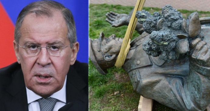 Ruský ministr zahraničí Sergej Lavrov chce s Českem řešit odstranění sochy maršála Koněva.