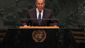 Ruský ministr zahraničí Sergej Lavrov promluvil na zasedání Valného shromáždění OSN (26. 9. 2026).