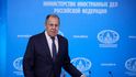 Ministr zahraničí Ruska Sergej Lavrov na výroční tiskové konferenci (20. 1. 2026). Ministr zahraničí Ruska Sergej Lavrov na výroční tiskové konferenci (20. 1. 2026).