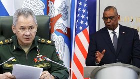 Ministři obrany Ruska a USA: Sergej Šojgu a Lloyd Austin