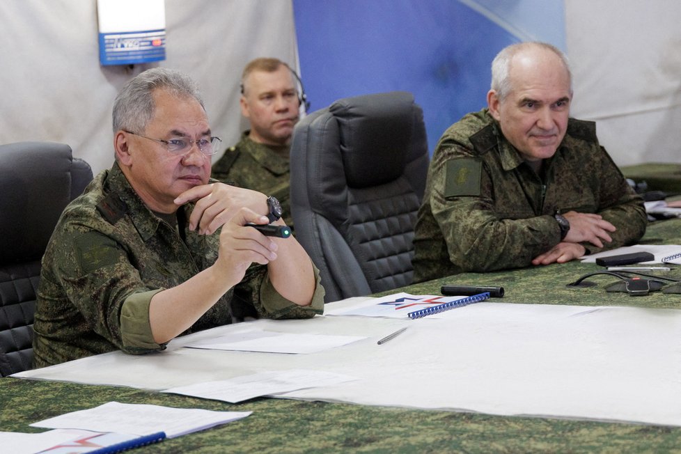 Ruský ministr obrany Sergej Šojgu znovu vyrazil na Ukrajinu (4. 8. 2023).