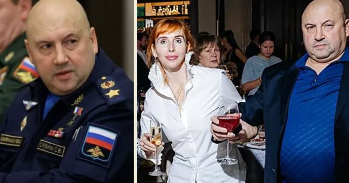 Velitel ruských vojsk na Ukrajině Sergej Surovikin se svou manželkou Annou.
