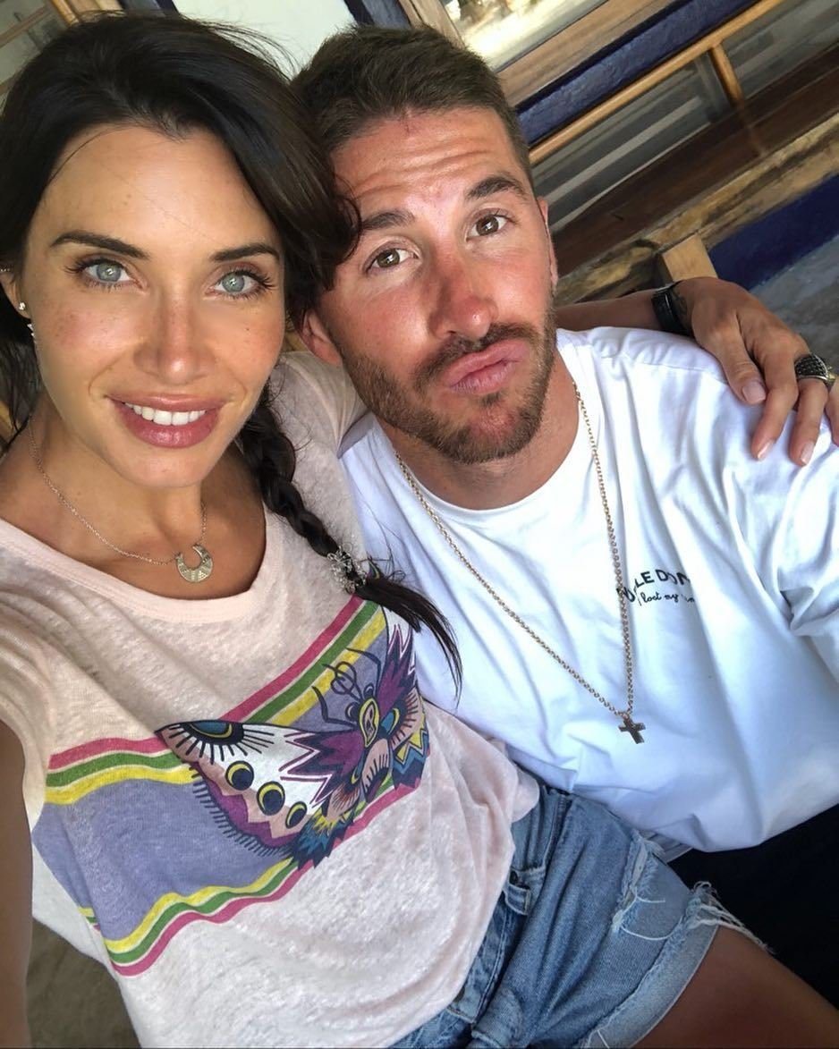 Sergio Ramos a Pilar Rubiová na dovolené