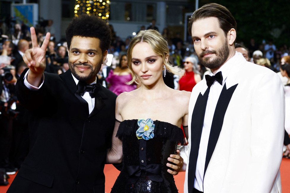 Světová premiéra seriálu The Idol v Cannes: Abel &#34;The Weeknd&#34; Tesfaye, Lily-Rose Depp a Sam Levinson