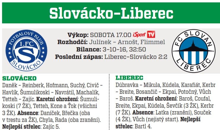 Slovácko - Liberec