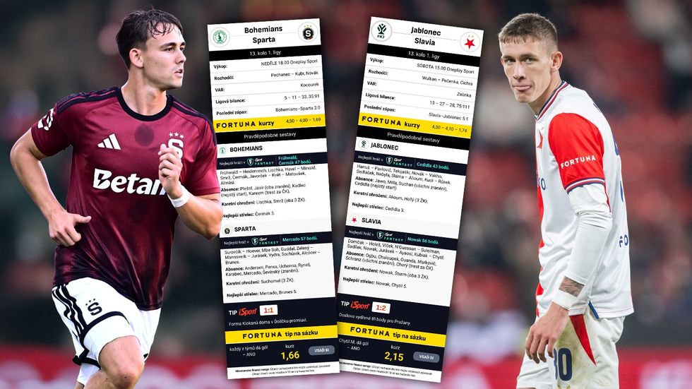 Pravděpodobné sestavy: Sparta s Juráskem i Vydrou, kdo nastoupí za Slavii na hrotu? Pravděpodobné sestavy: Sparta s Juráskem i Vydrou, kdo nastoupí za Slavii na hrotu?