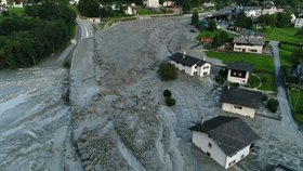 U švýcarského Bonda došlo k sesuvu kamení a bahna