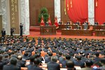 Sjezd severokorejské Strany práce v Pchjongjangu (červenec 2021)