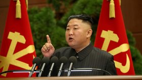 Severokorejský vůdce Kim Čong-un (červenec 2021)