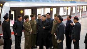 Kim Čong-un v severokorejském metru