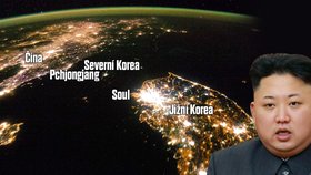 V Severní Koreji je v noci tma jako v pytli. Na většině území komunistické země není elektřina.