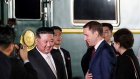 Severokorejský diktátor Kim Čong-un na návštěvě Ruska (12.9.2023)