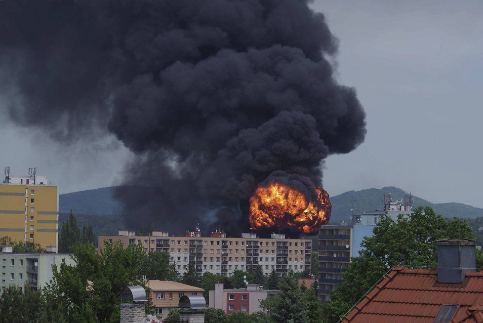 Liberecká Severochema začala hořet