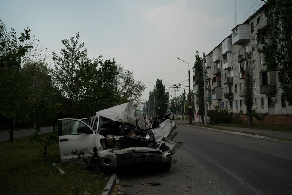 Severodoněck je posledním centrem odporu v Luhanské oblasti (21.5.2022)