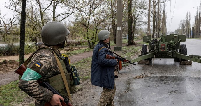 Ukrajinské síly u Severodoněcku