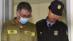 Zbabělý jihokorejský kapitán si vyslechl rozsudek