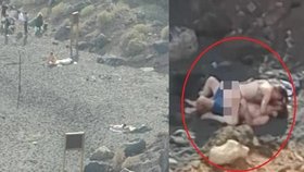 Rodinu na Tenerife překvapil cestou na oběd pohled na souložící dvojici.