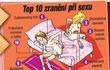 Top 10 zranění při sexu