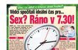 Sex? Ráno v 7:30