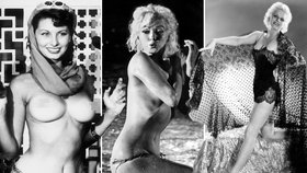 Nezapomenutelné sexbomby: Nahá Marilyn Monroe, Sophia Loren i Brigitte Bardot