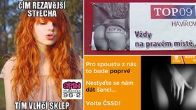 Sexistickým prasátečkem se stává ČSSD: Podívejte se na další čuňáky, kteří zabodovali