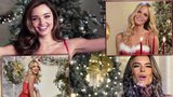 Sexy Vánoce: Podvazky, nahé zadečky a zpívající modelky!