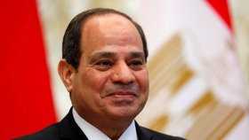 Abdal Fattáh Sísí - egyptský prezident - obhajuje přesun sfing na kruhový objezd
