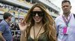 Populární zpěvačka Shakira na Velké ceně v Miami
